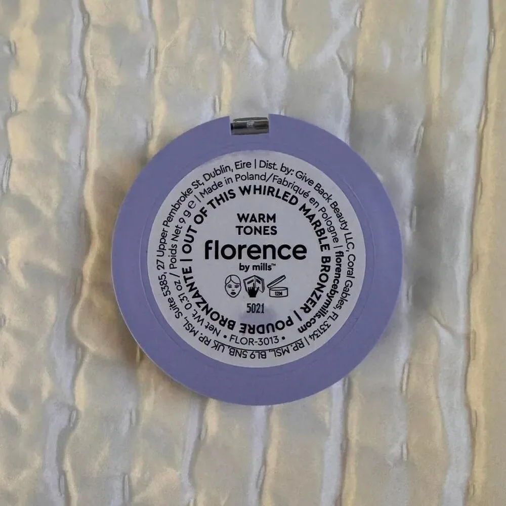 NEW Florence By Mills Out Of This Whirled Marble Bronzer Powder in Warm Tones